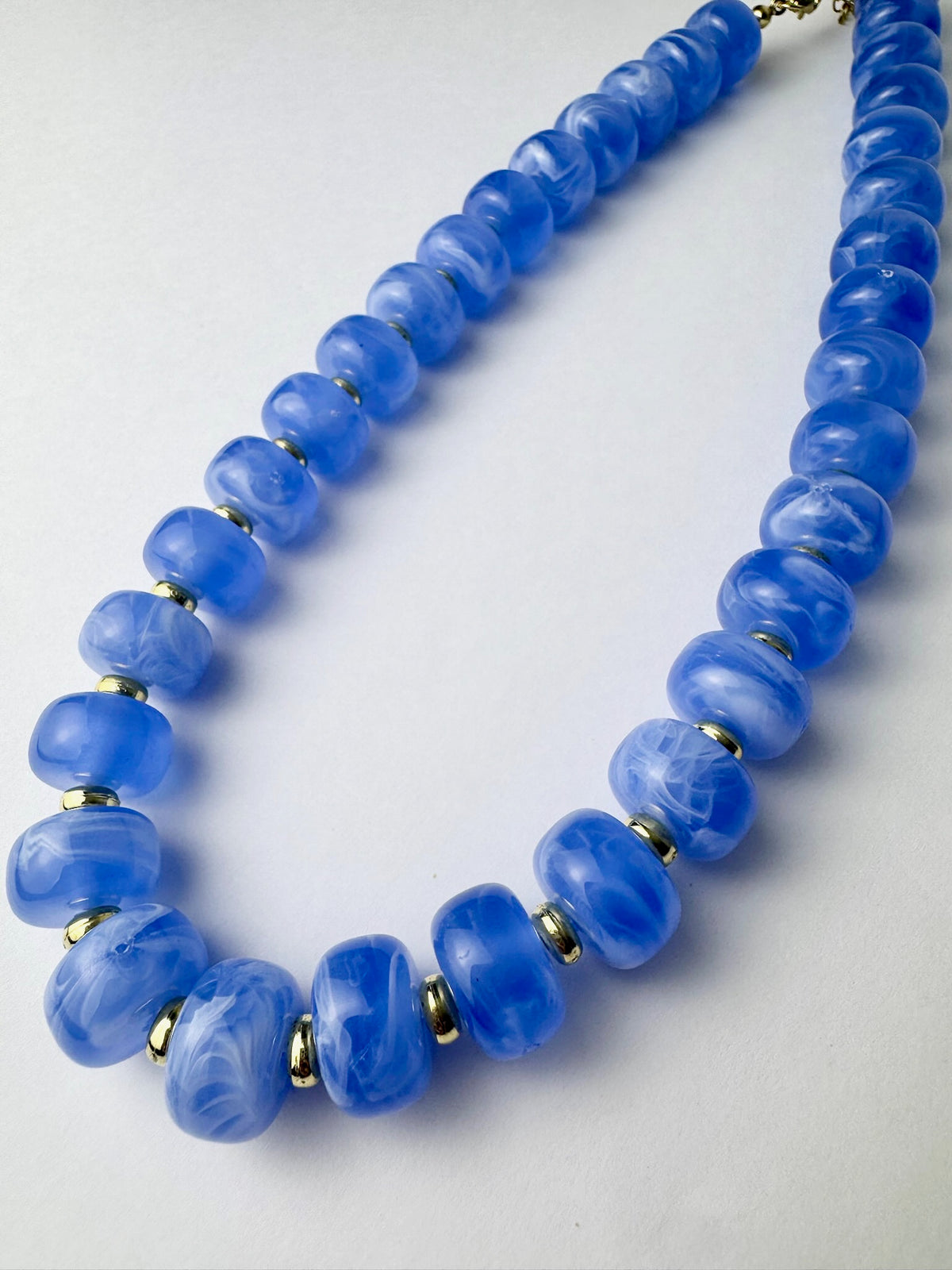 Blue Small Bead Necklace