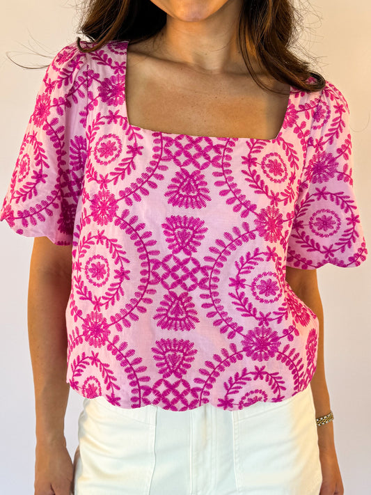 THE HADLEY SCALLOP TOP