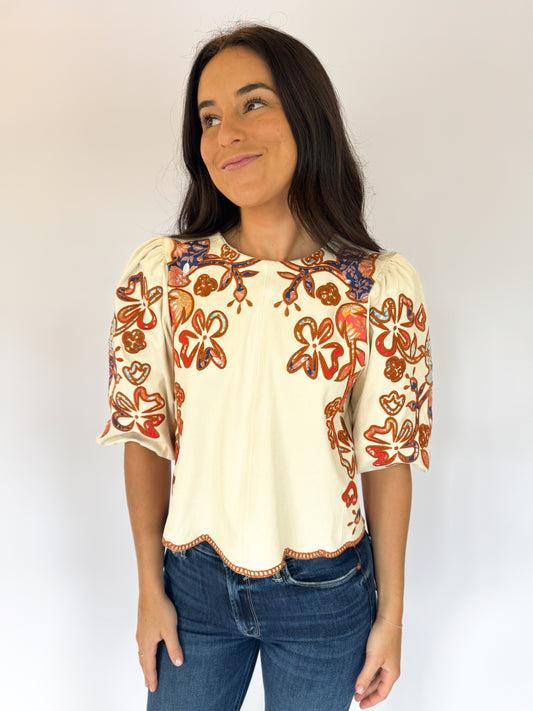 THE LANGLEY  SUEDE TOP
