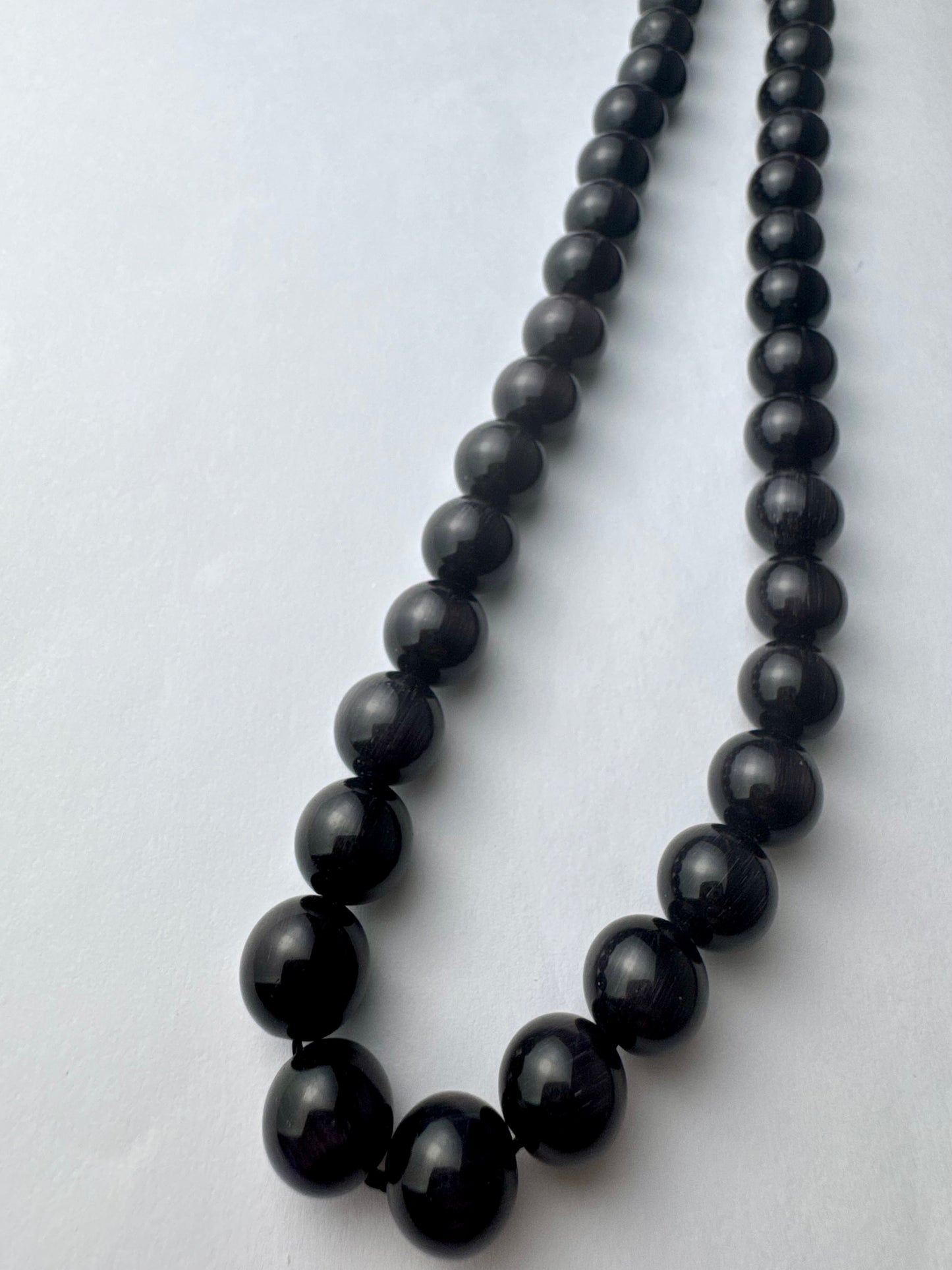 Black Small Beaded Necklace