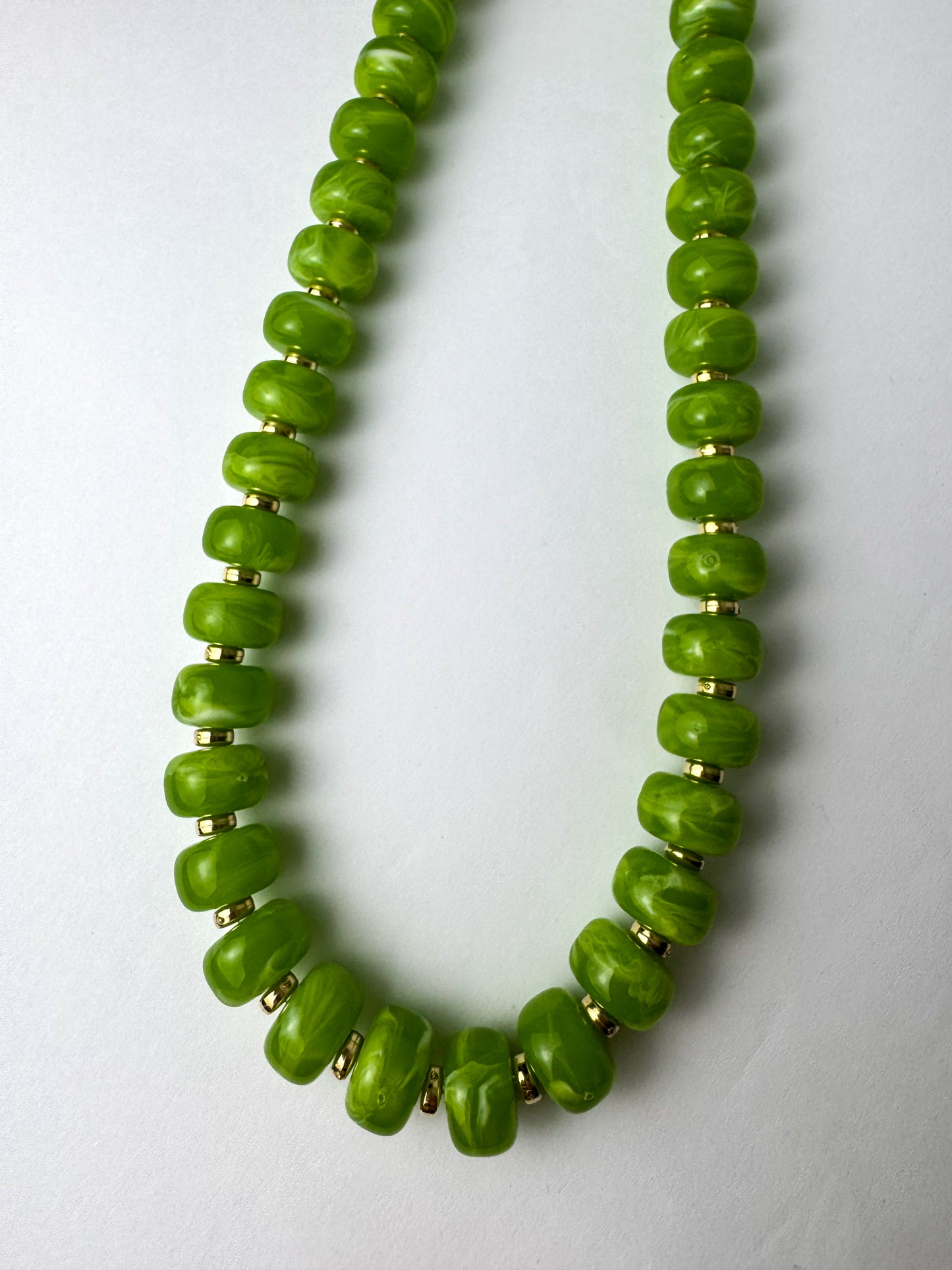 Green Small Beaded Necklace