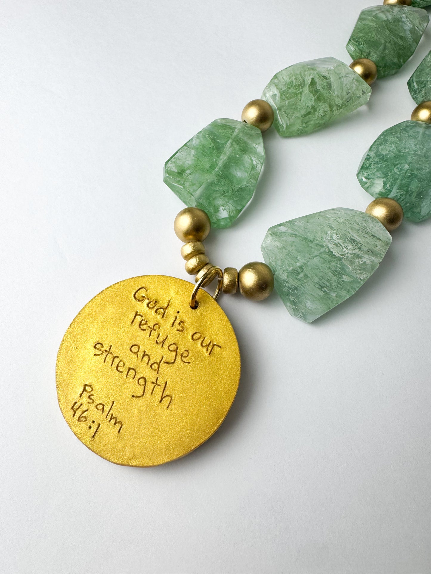 Hidden Truth- 18" Green Swirl Nuggets with Hannah Cross