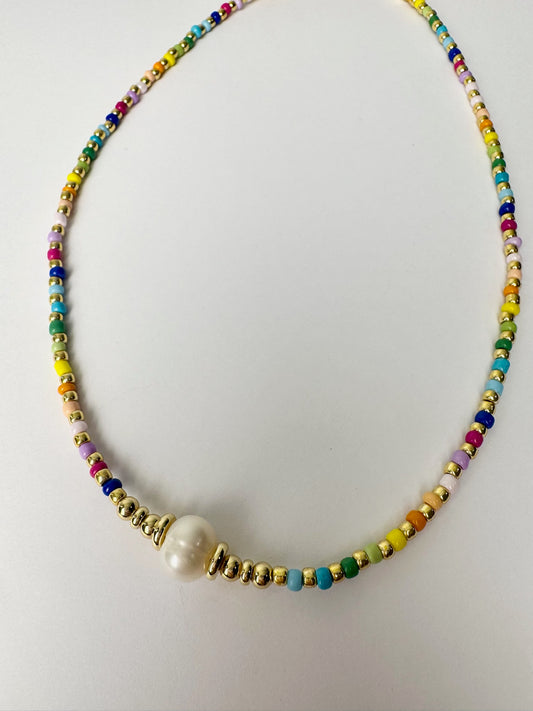 Pearl Colorful Waterproof Necklace