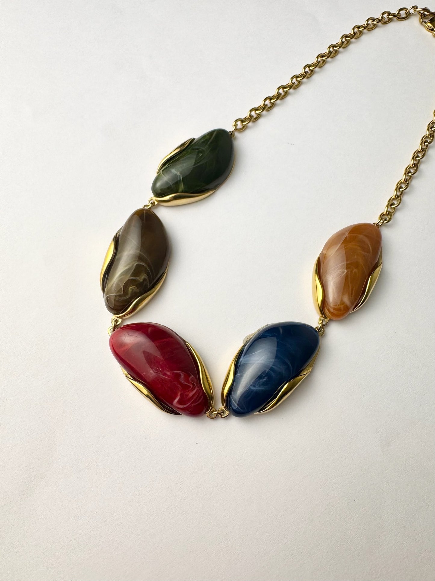 Multicolor Stone Necklace