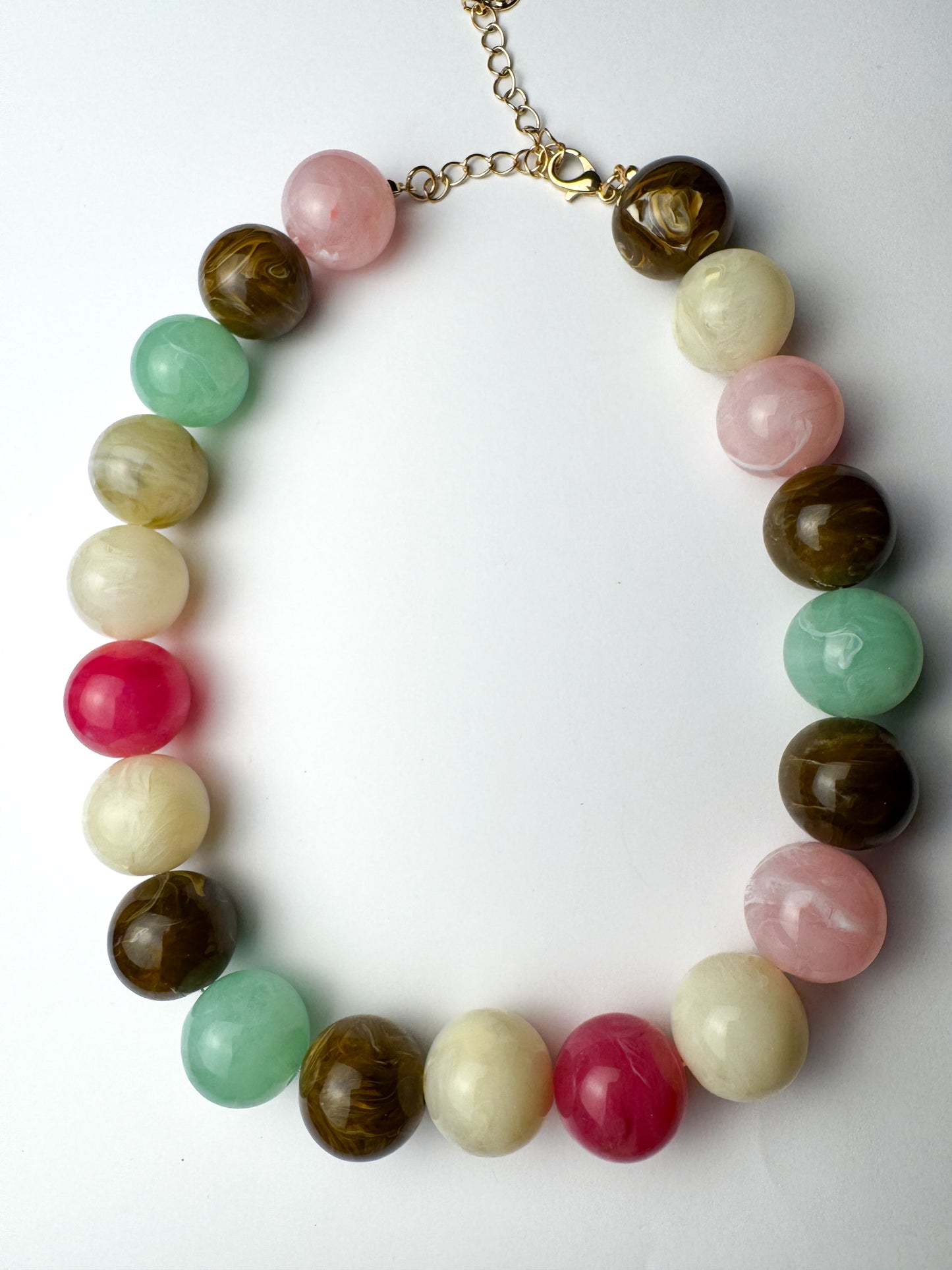 Multi Color Beaded Necklace
