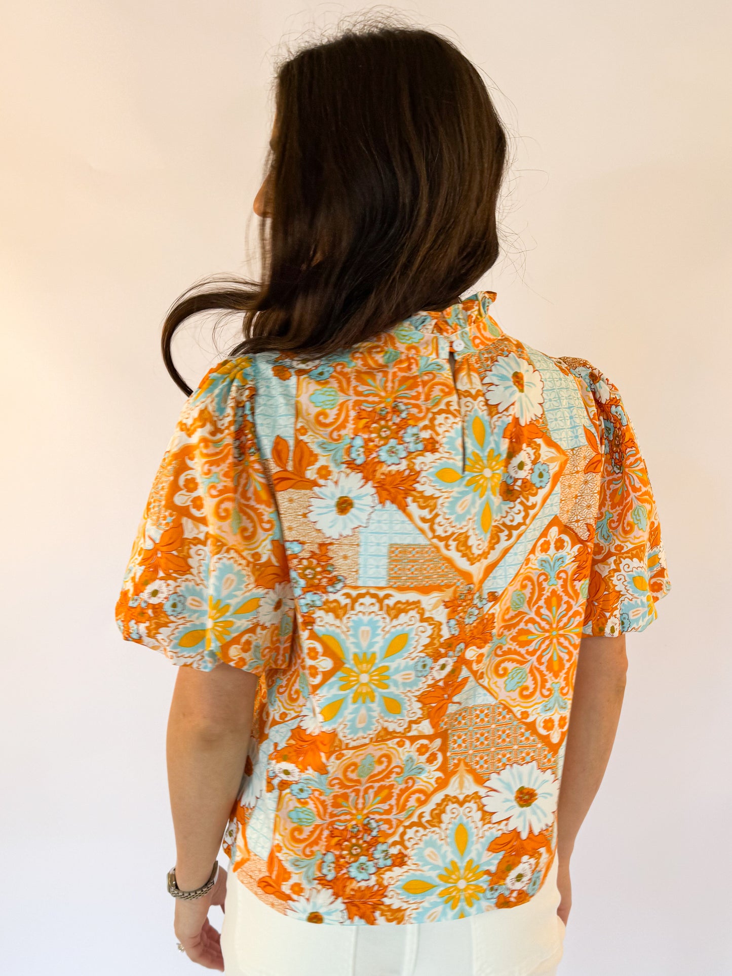 THE TRINITY FLORAL TOP