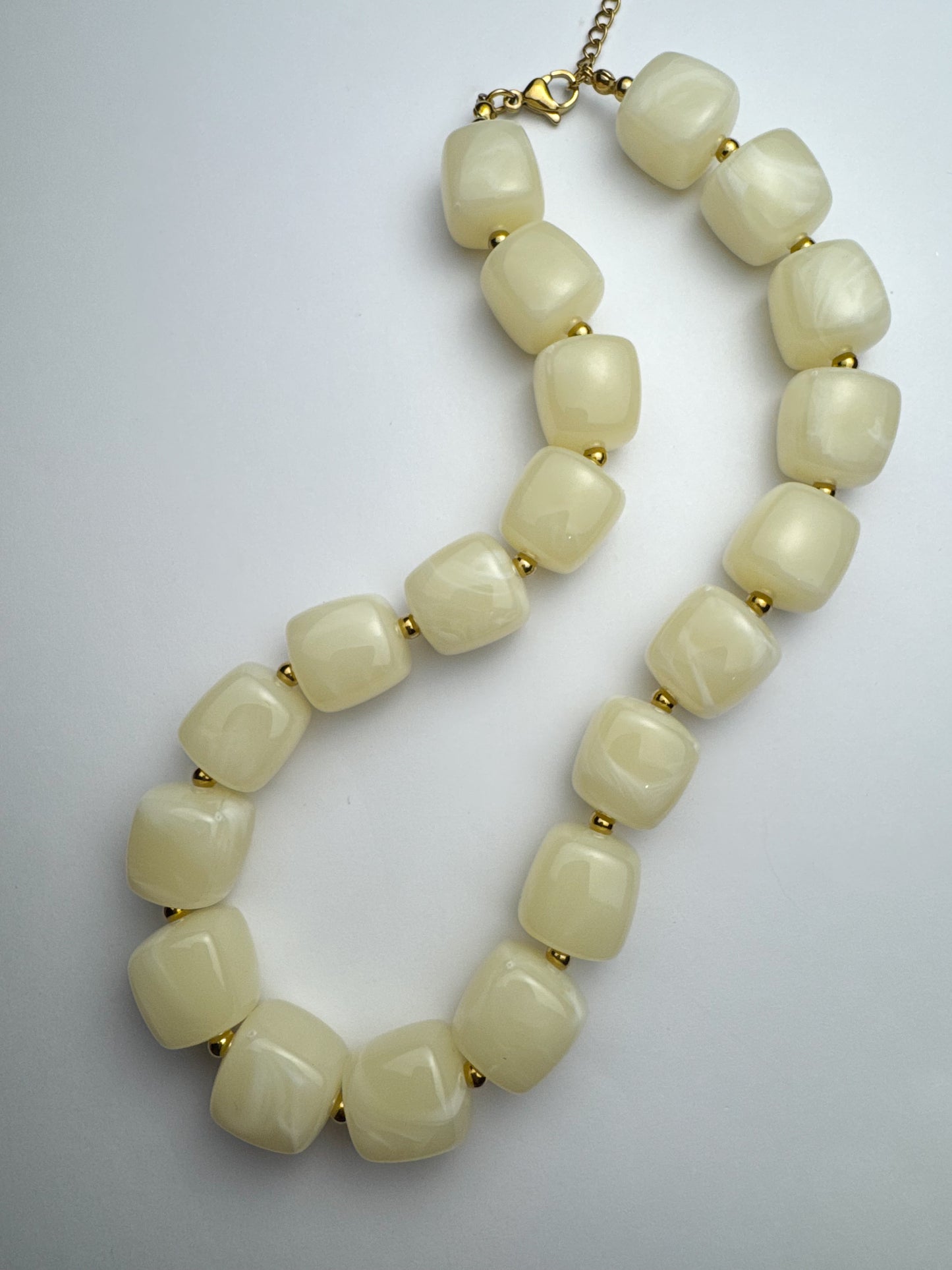Tan Beaded Necklace