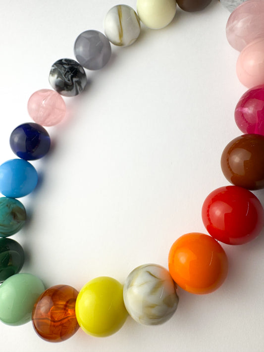 Multi Color Beaded Necklace