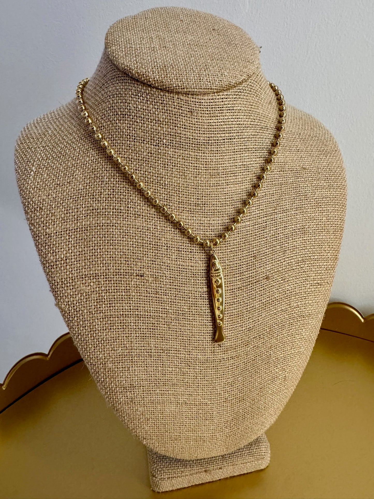 Gold Fish Necklace