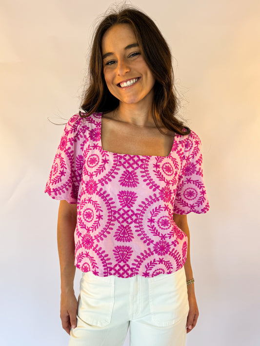 THE HADLEY SCALLOP TOP