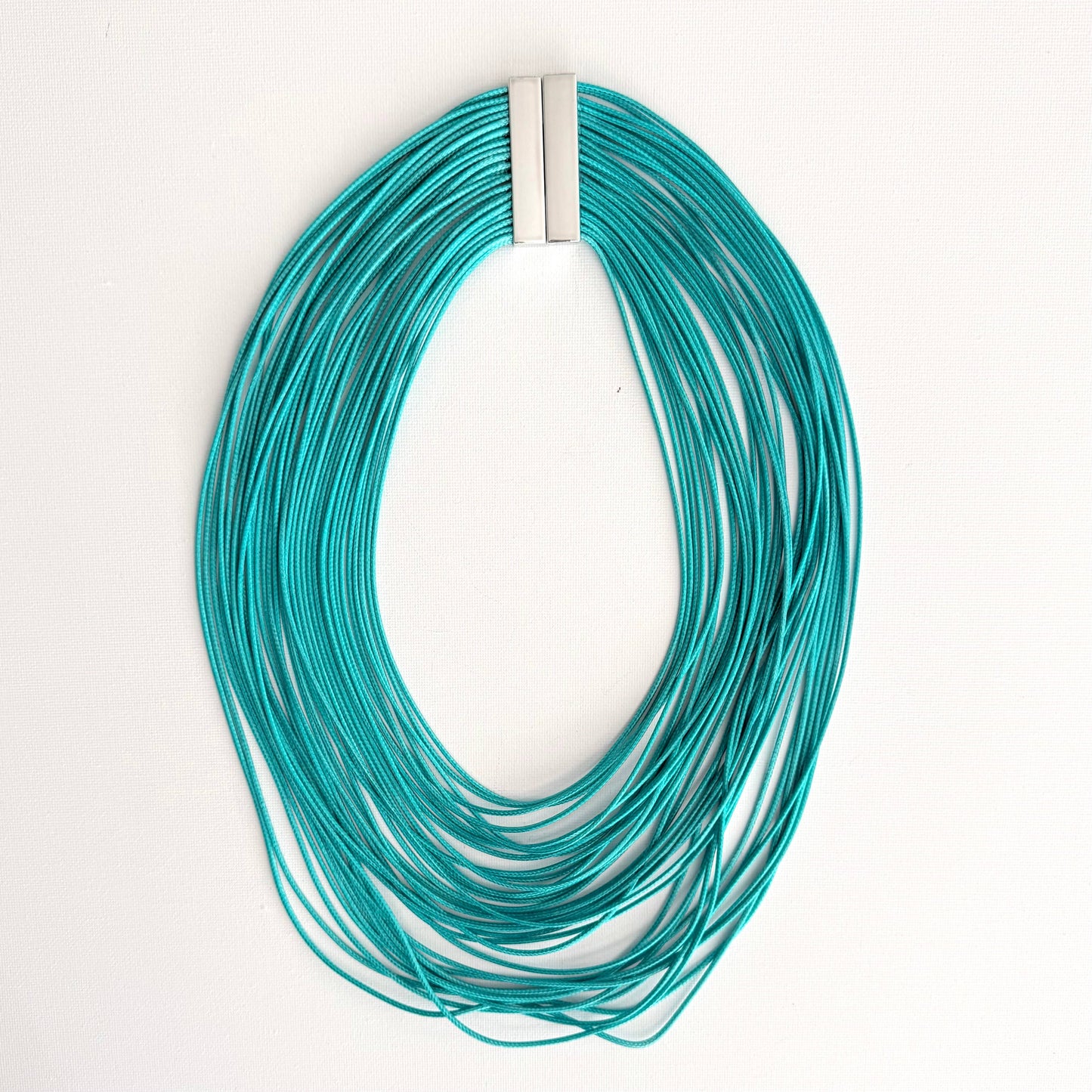 Multi Layer Magnetic Necklace Teal