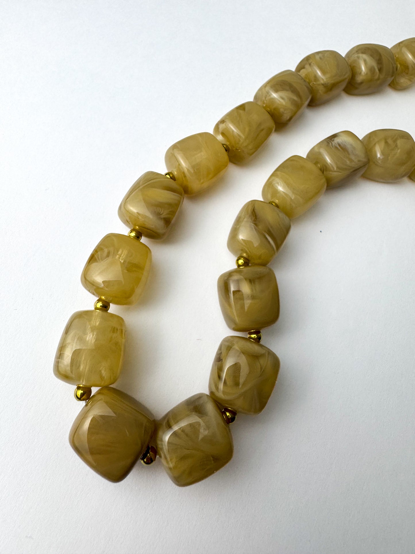 Tan Beaded Necklace