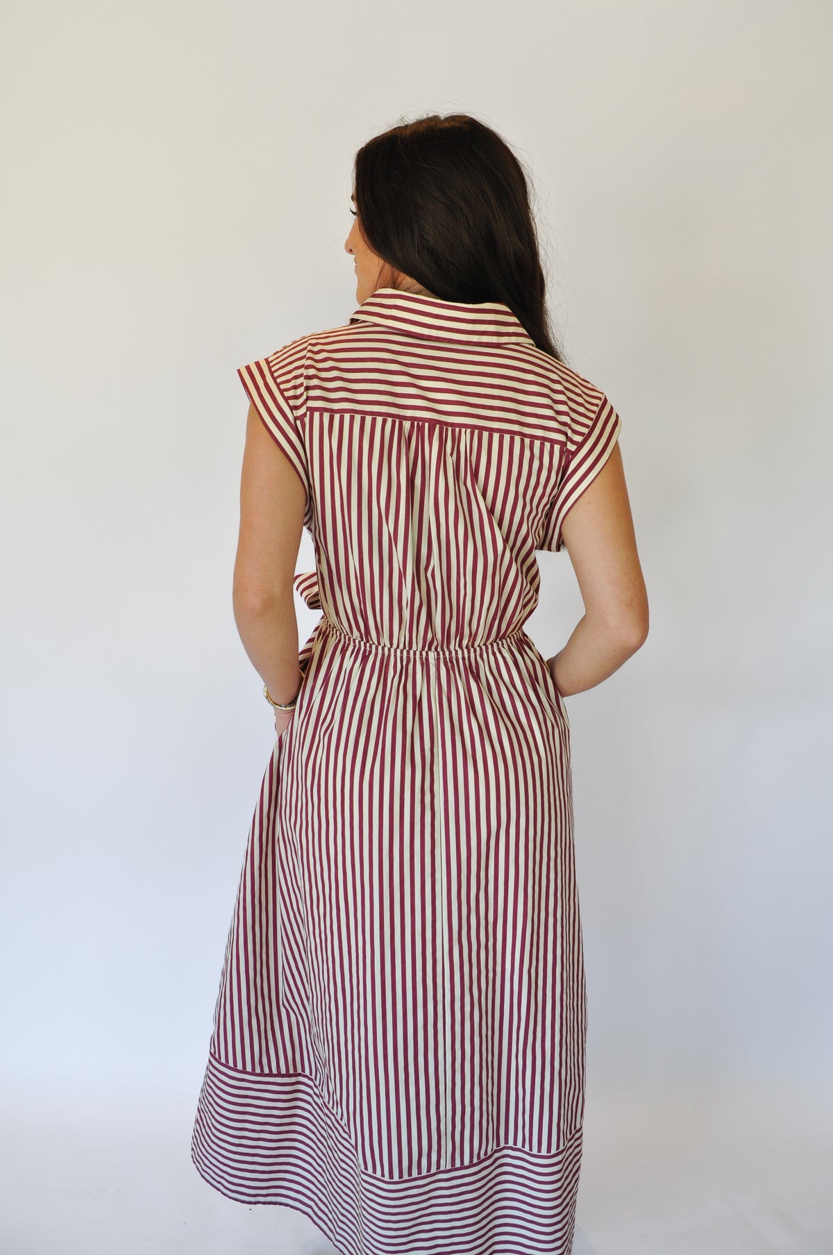 THE CAROLINE MAXI - BURGUNDY