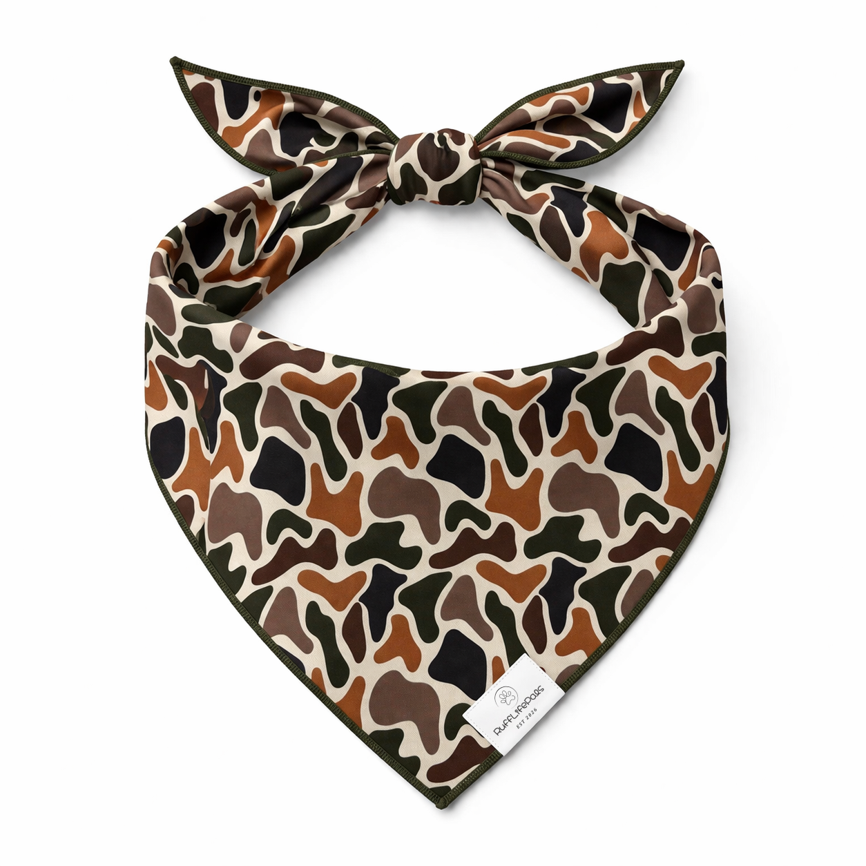 Camo Dog Bandana: L/XL