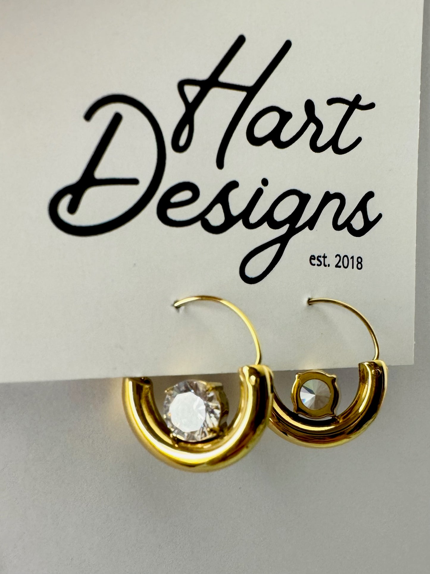Diamond Small Hoop Earrings