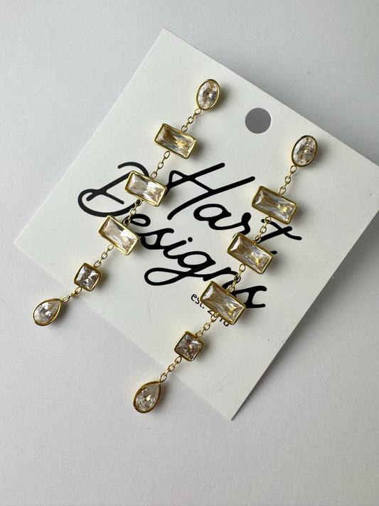 Diamond Dangle Earrings