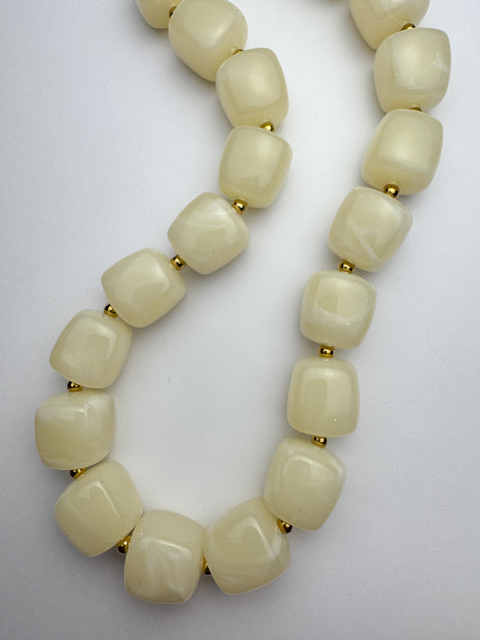 Tan Beaded Necklace
