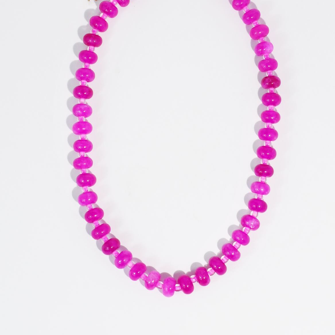 Fuchsia Gemstone Necklace
