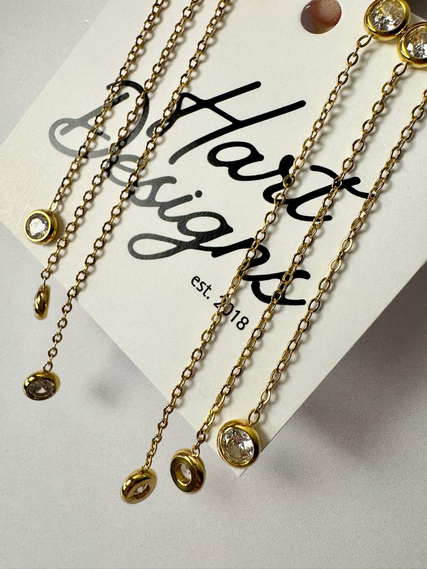 Layered Diamond Dangle Earrings