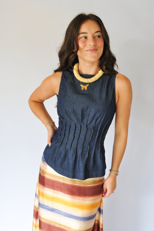 THE REMI DENIM TOP