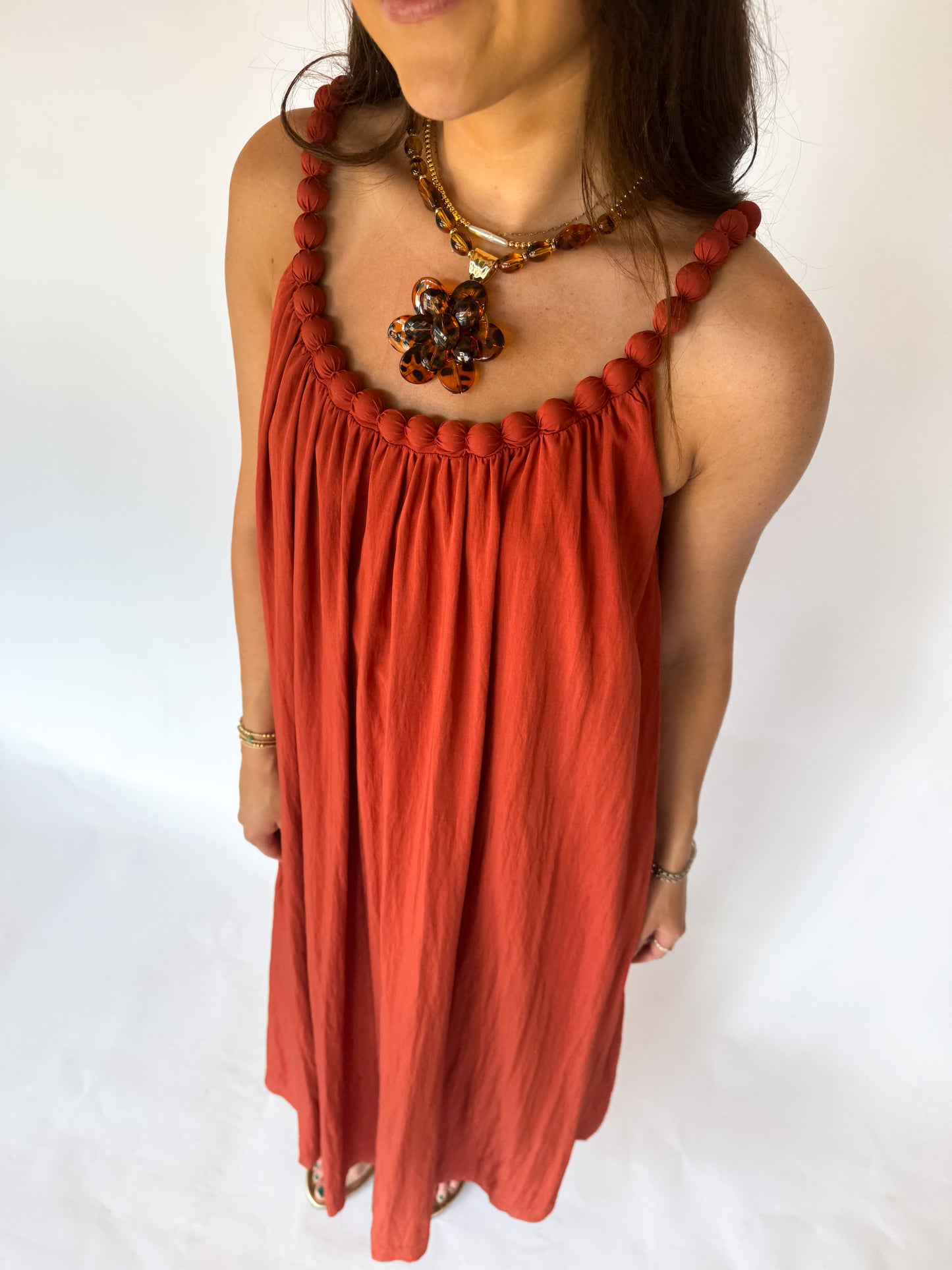 THE ISLA MAXI DRESS - RUST