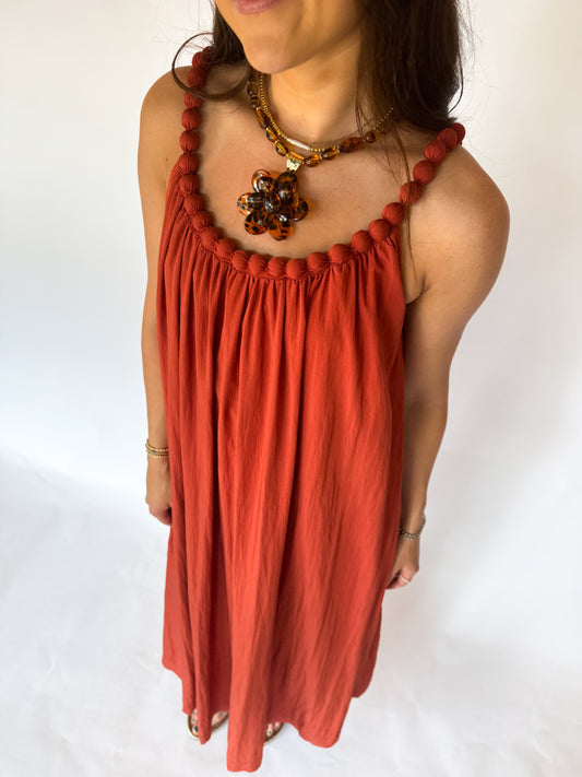 THE ISLA MAXI DRESS - RUST