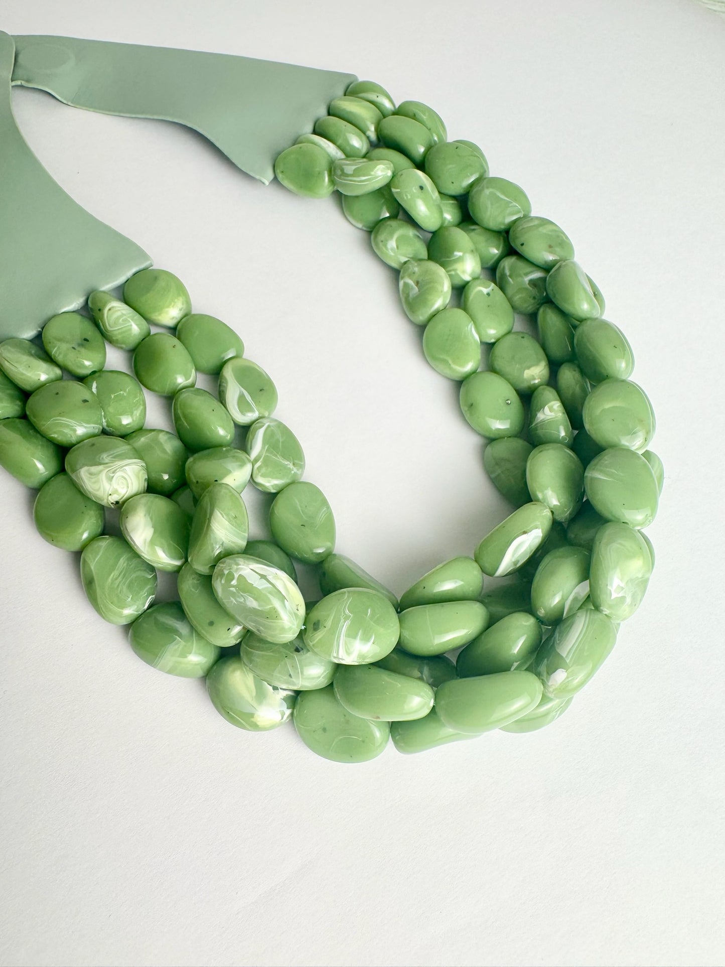 Green Magnetic Layered Necklace
