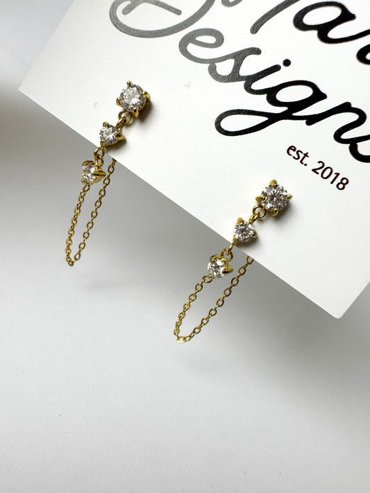 Studded Dangle Earrings
