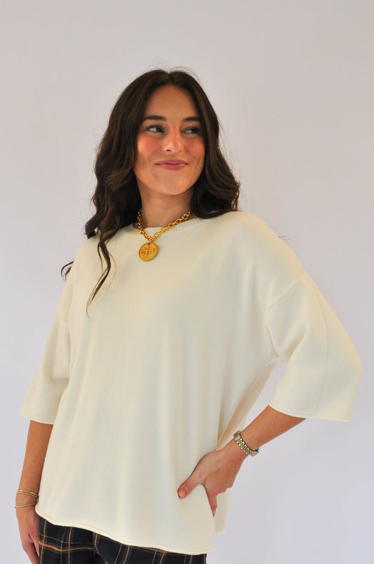 THE MILLIE SWEATER - CREAM
