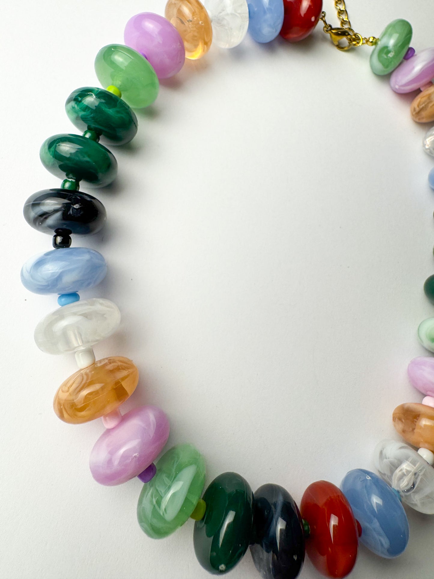 Multi Color Chunky Necklace