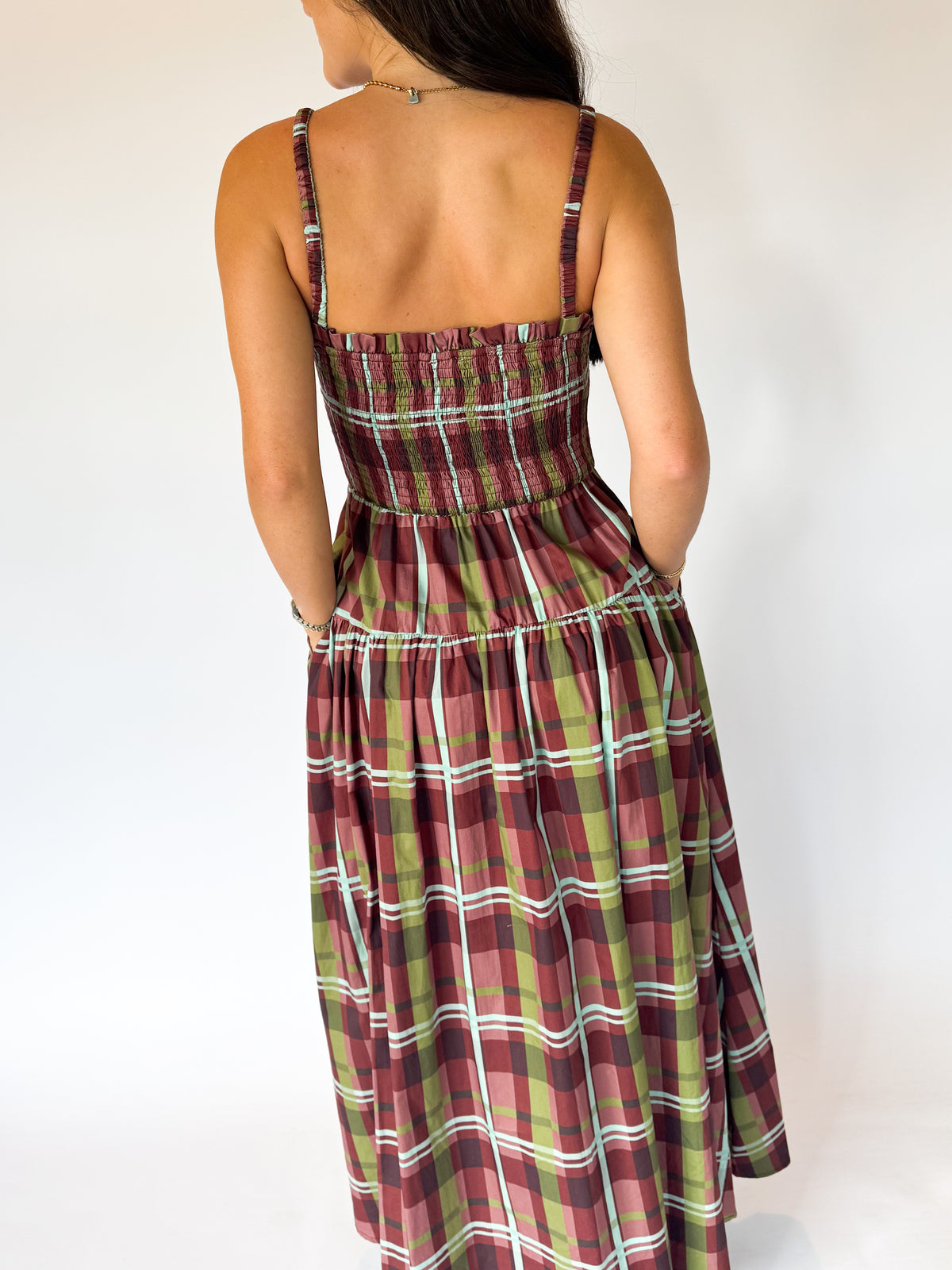 THE HEATHER PLAID MAXI