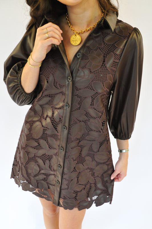 THE ELIZABETH LEATHER DRESS