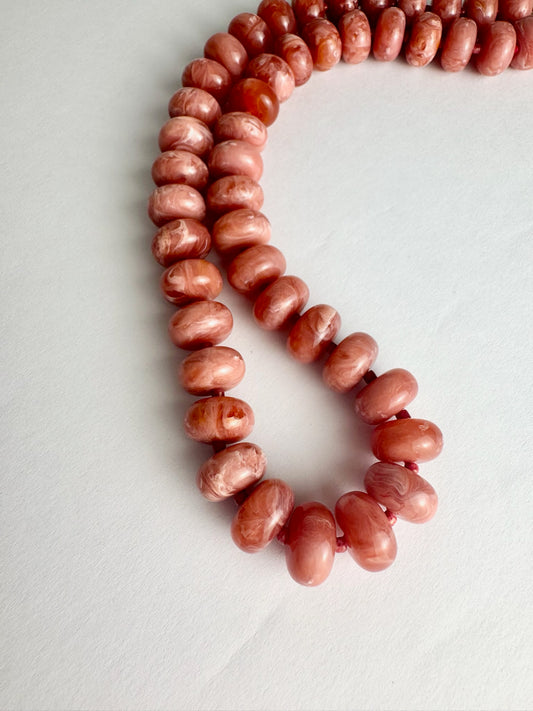 Mauve Small Bead Necklace