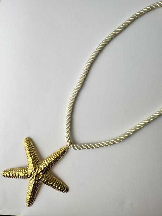 Gold Starfish Necklace