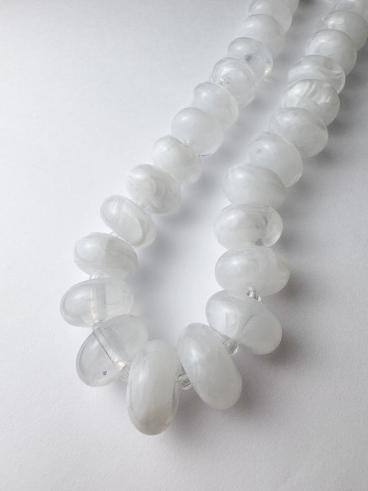 Chunky Clear Beaded Necklace