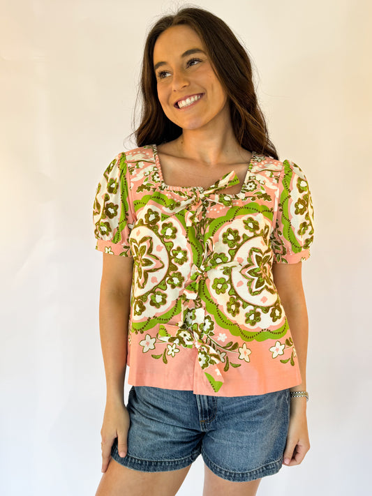 THE ANNA TIE TOP