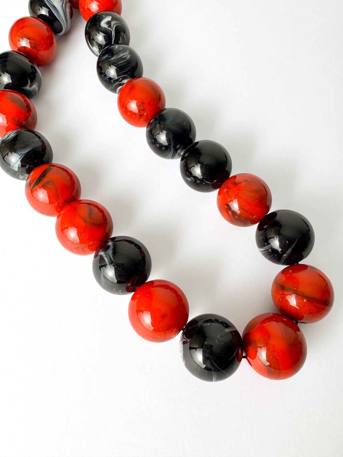 Red and Black Multi Necklace
