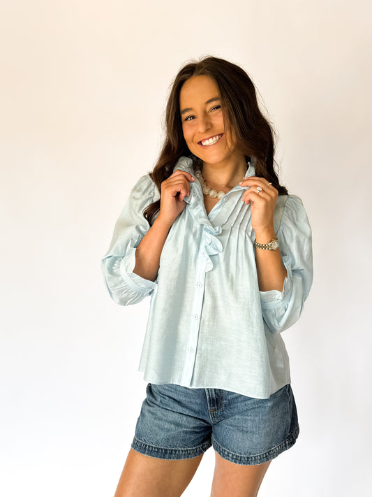 EASTON RUFFLE BLOUSE