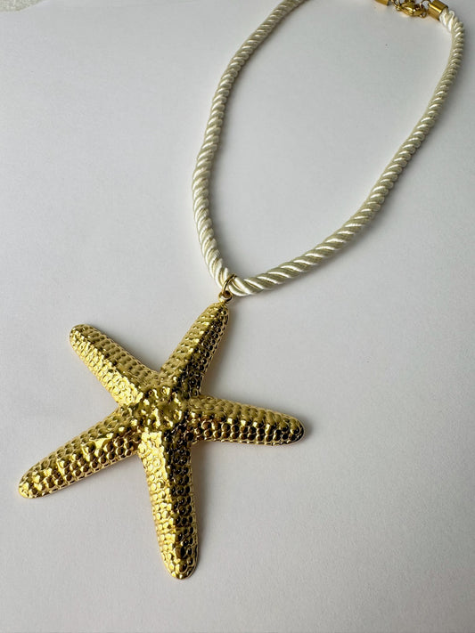 Gold Starfish Necklace