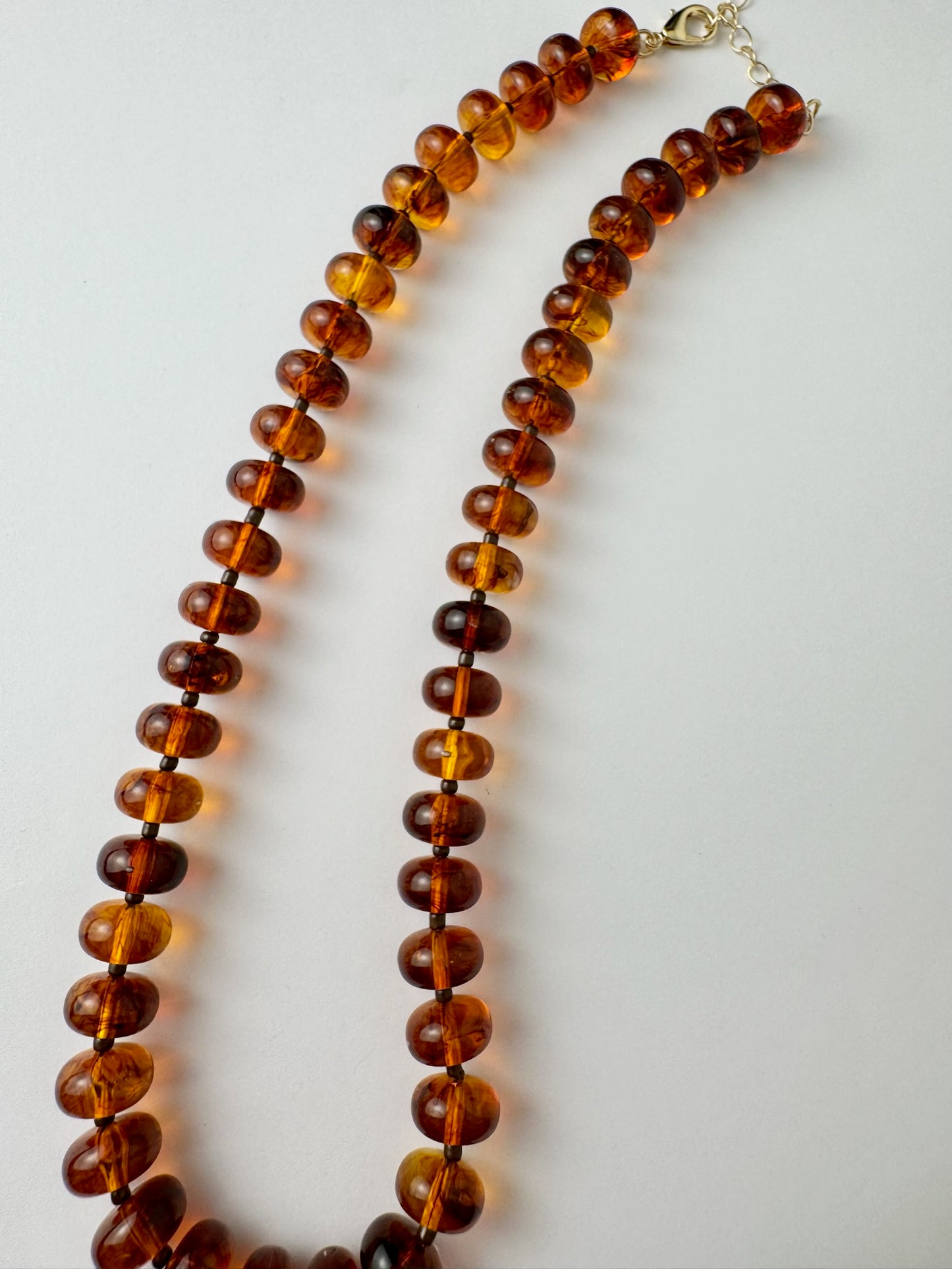 Tortoise Small Bead Necklace