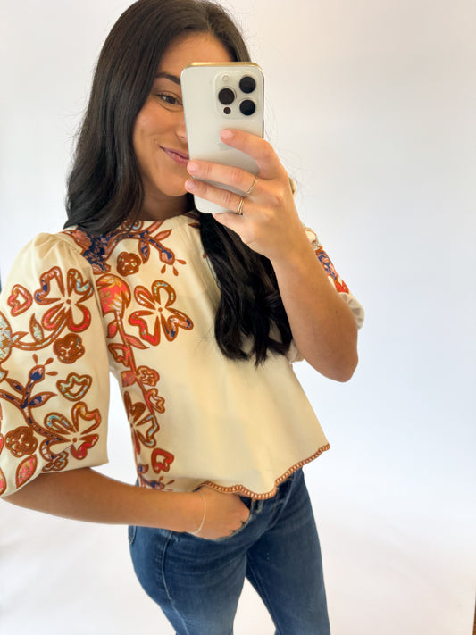 THE LANGLEY  SUEDE TOP