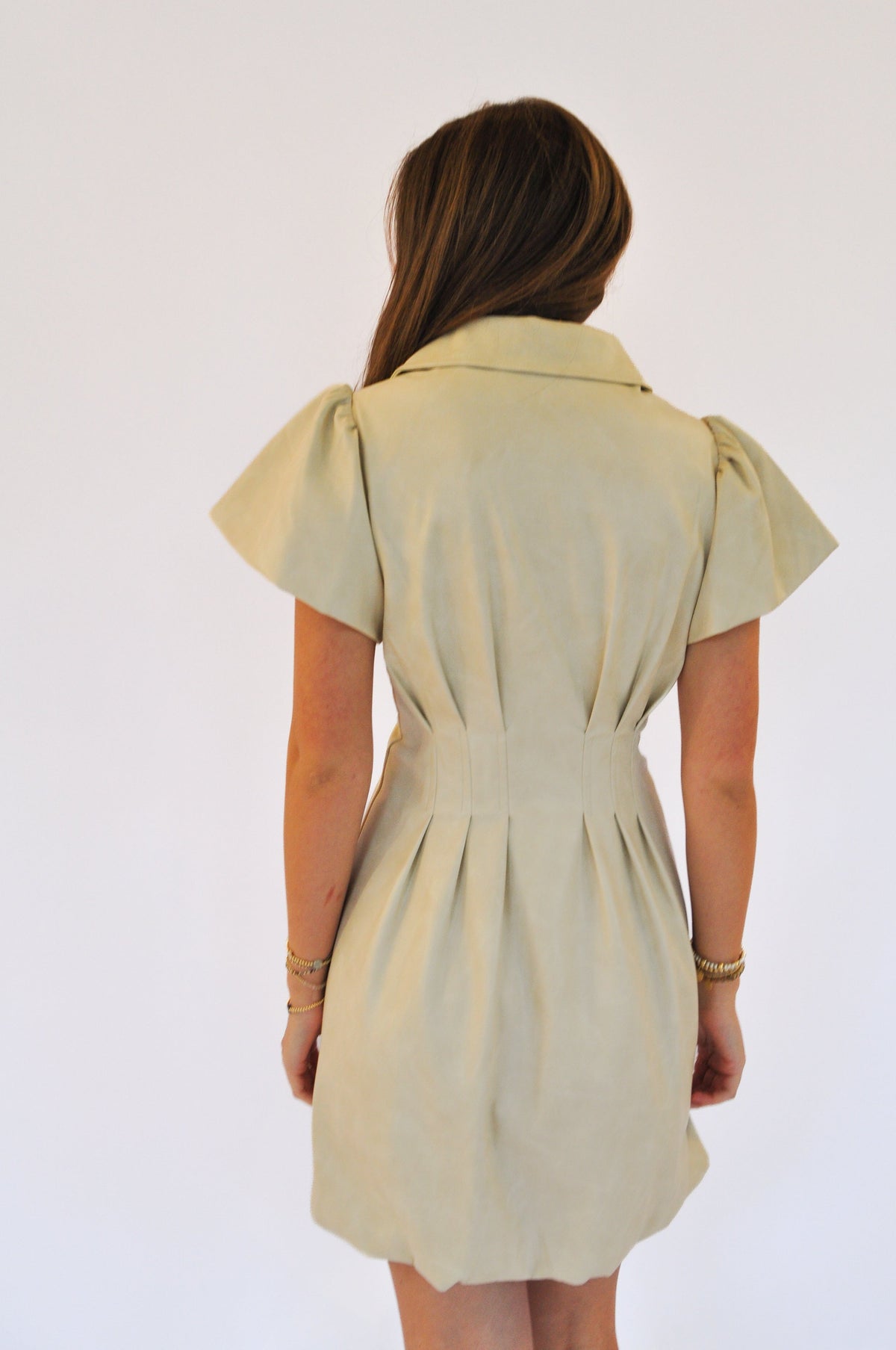 THE BELLE MINI LEATHER DRESS