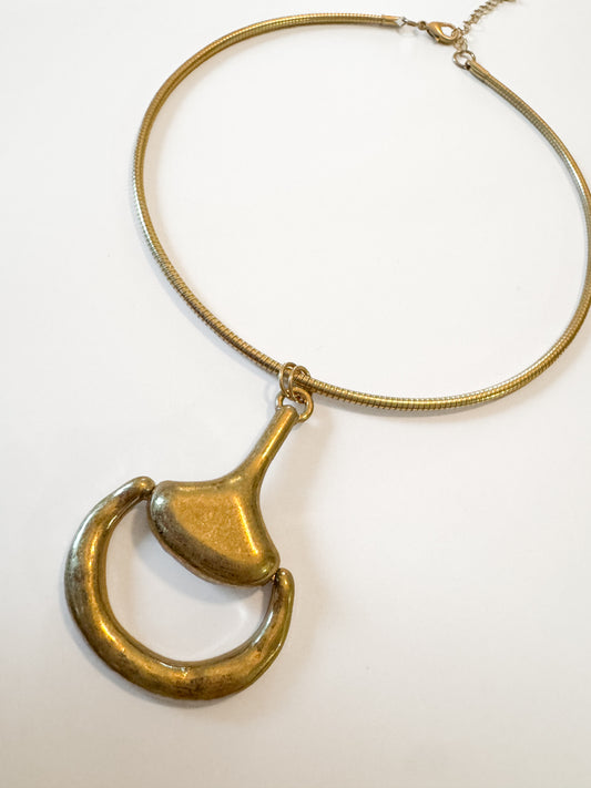 Horse Bit Choker Necklace