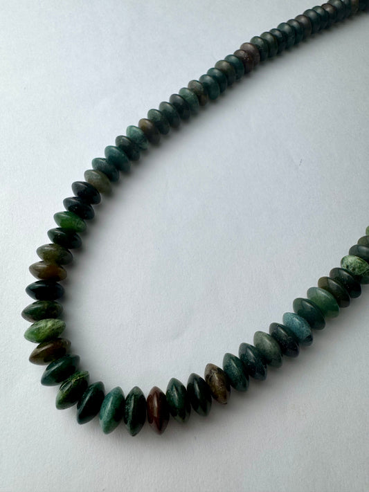 Hunter Green Beaded Necklace