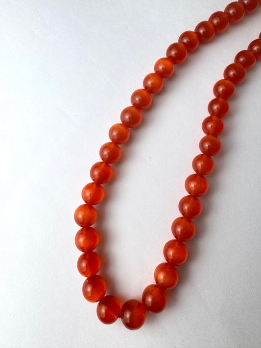 Red Small Beaded Necklace
