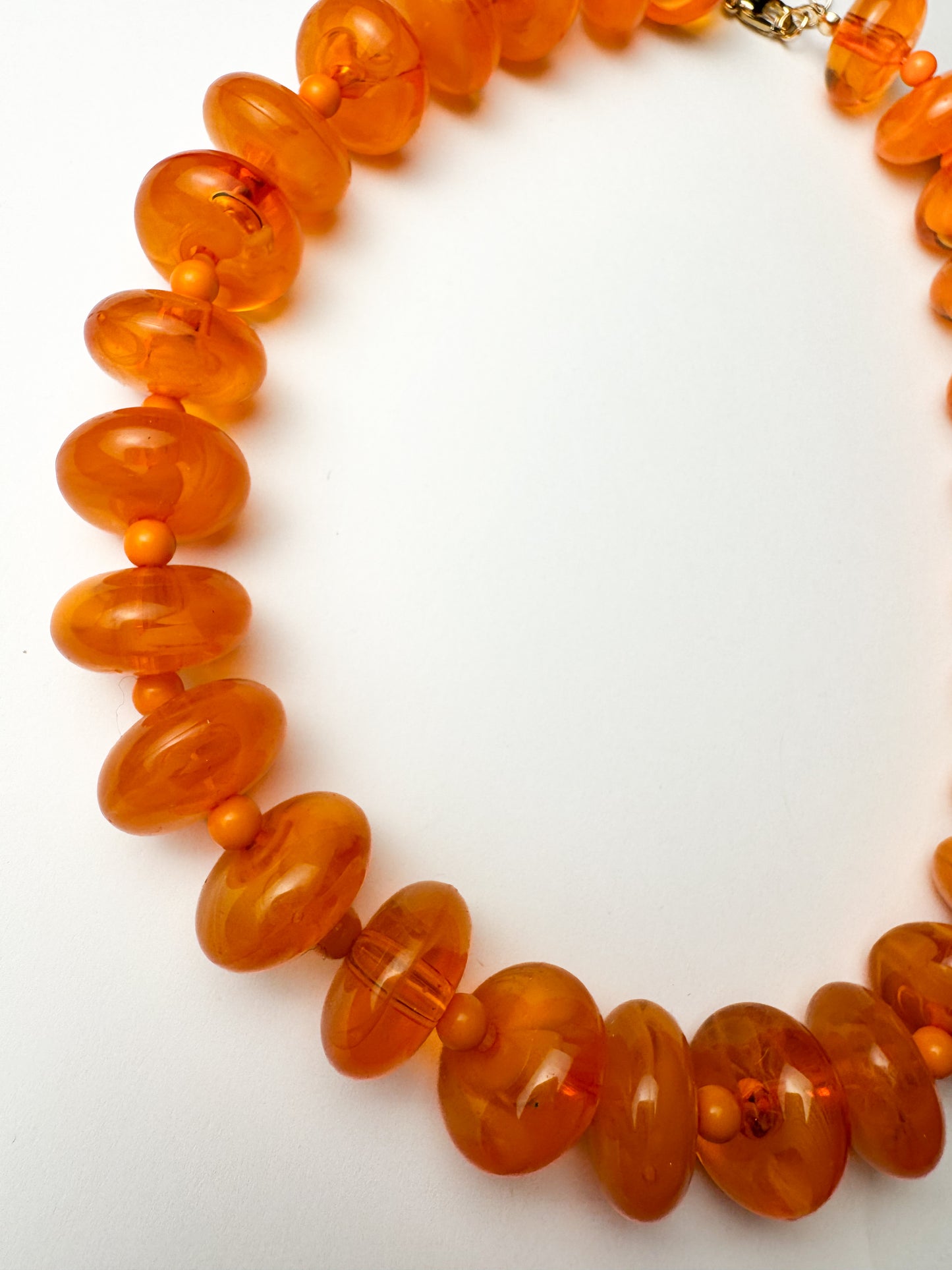 Orange Chunky Necklace