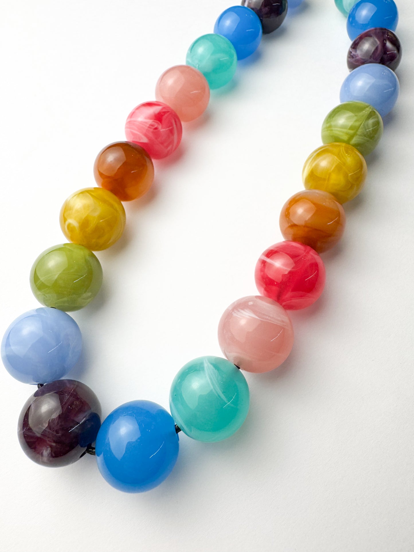 Multi Color Beaded Necklace