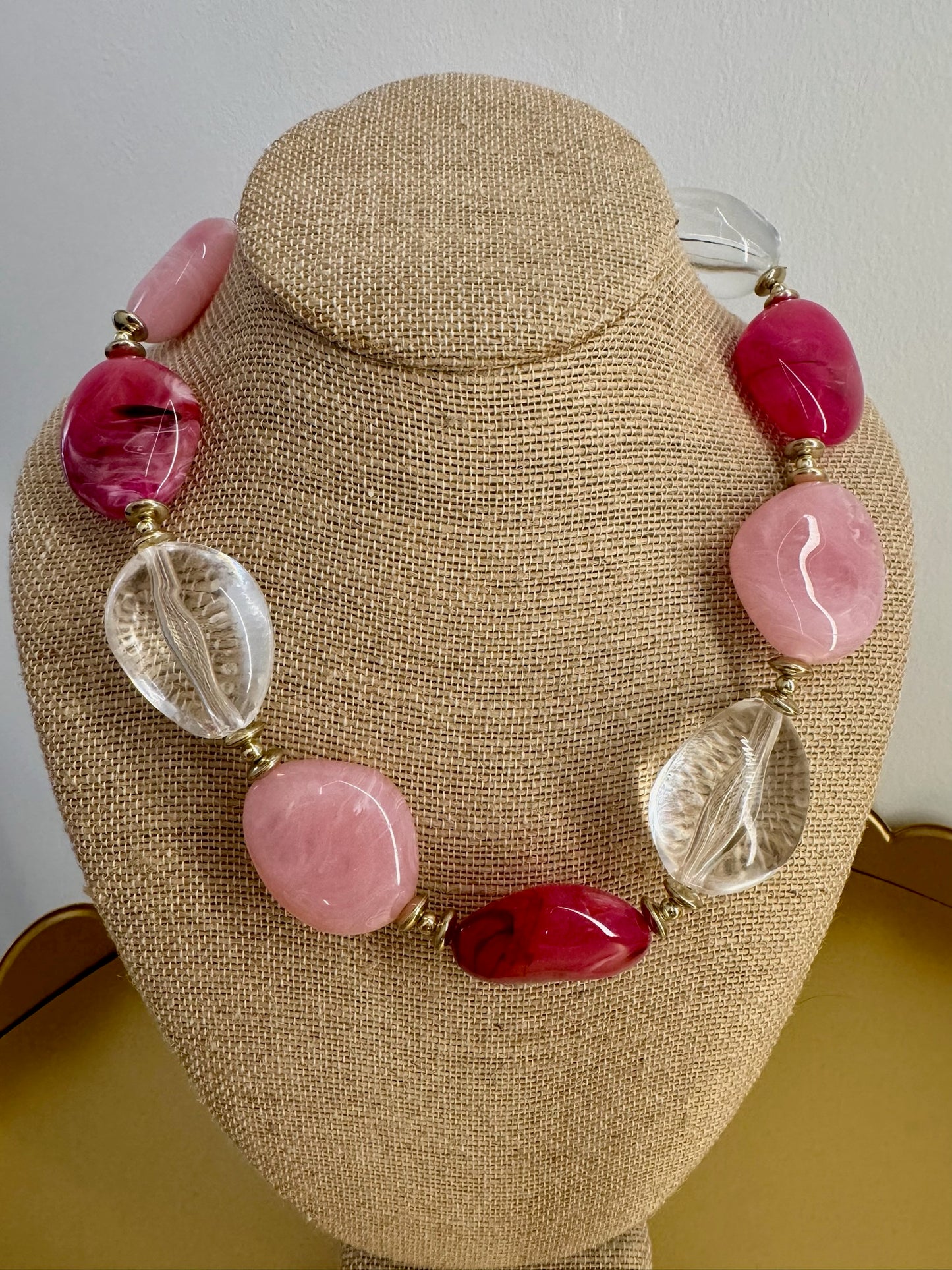 Pink Multi Chunky Necklace