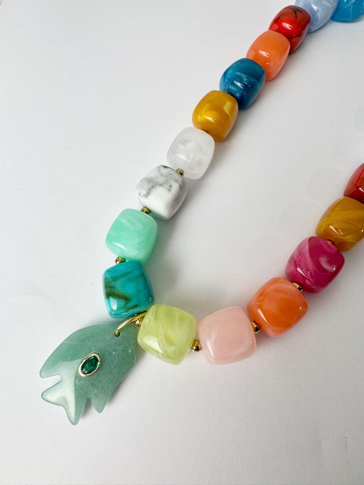 Green Fish Multi Necklace