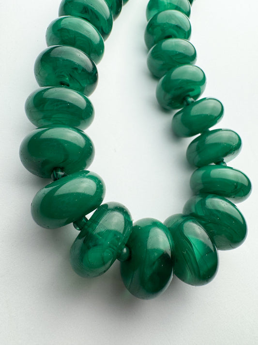 Dark Green Chunky Necklace